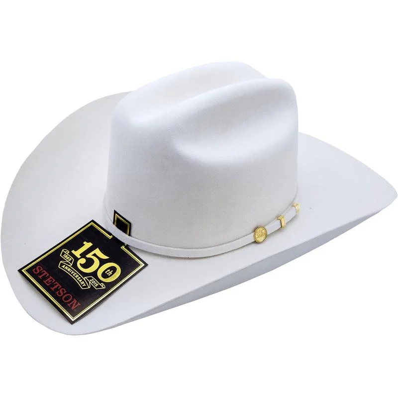 100x El Presidente Stetson Hat - White