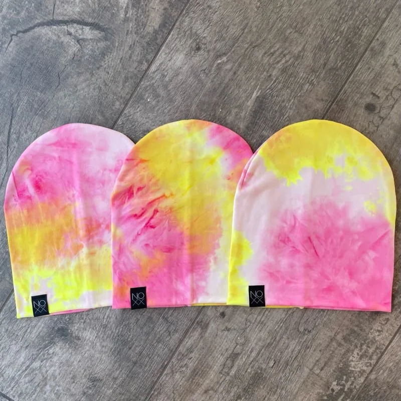 Pink Lemonade Tie-Dye | Jersey Knit Beanie