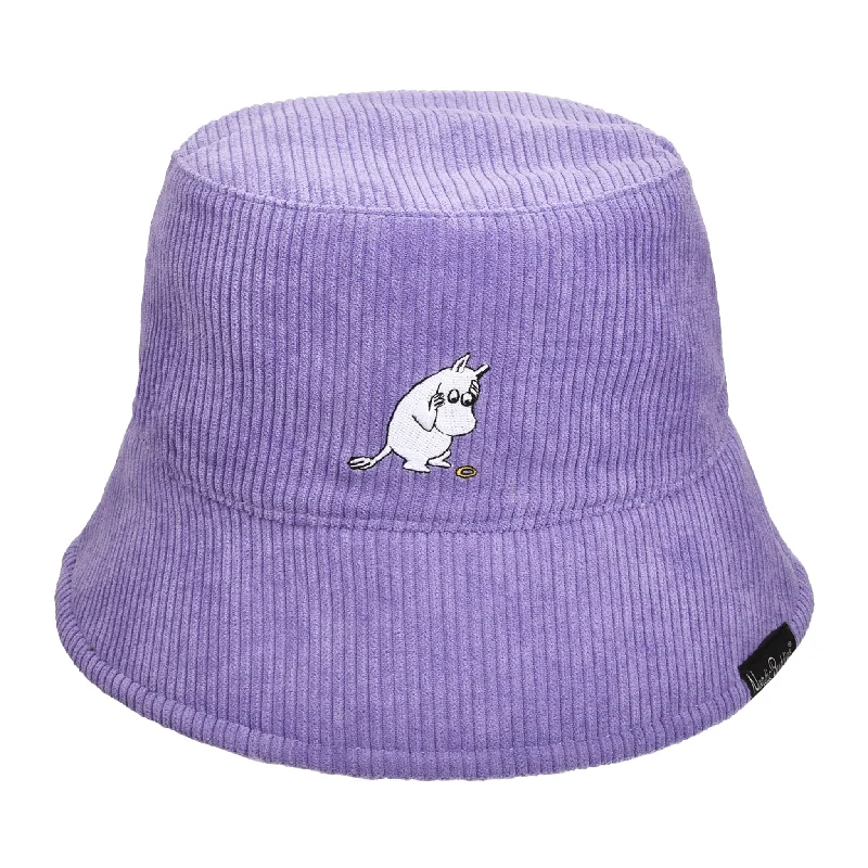 Moomintroll Ankle Ring Bucket Hat Corduroy - Purple