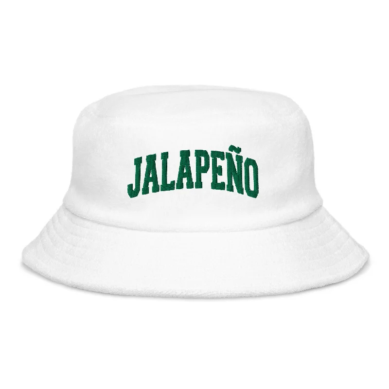 Jalapeño terry cloth bucket hat