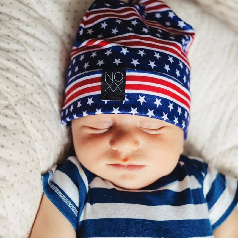 Stars & Stripes | Jersey Knit Beanie