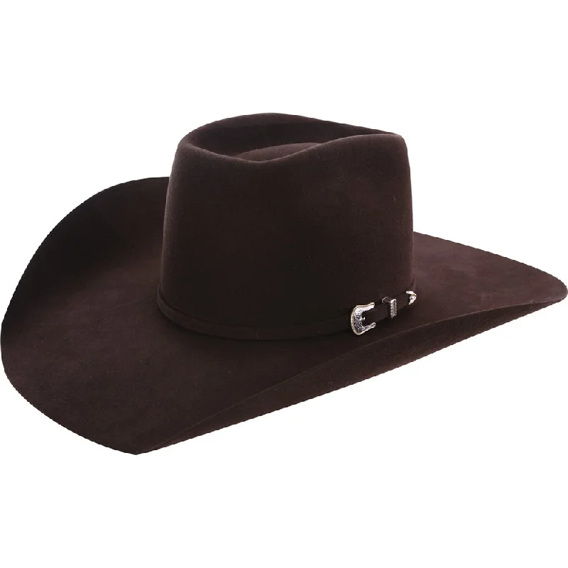 American Hat Co 7X Chocolate 4-1/4" Brim Open Crown Felt Cowboy Hat