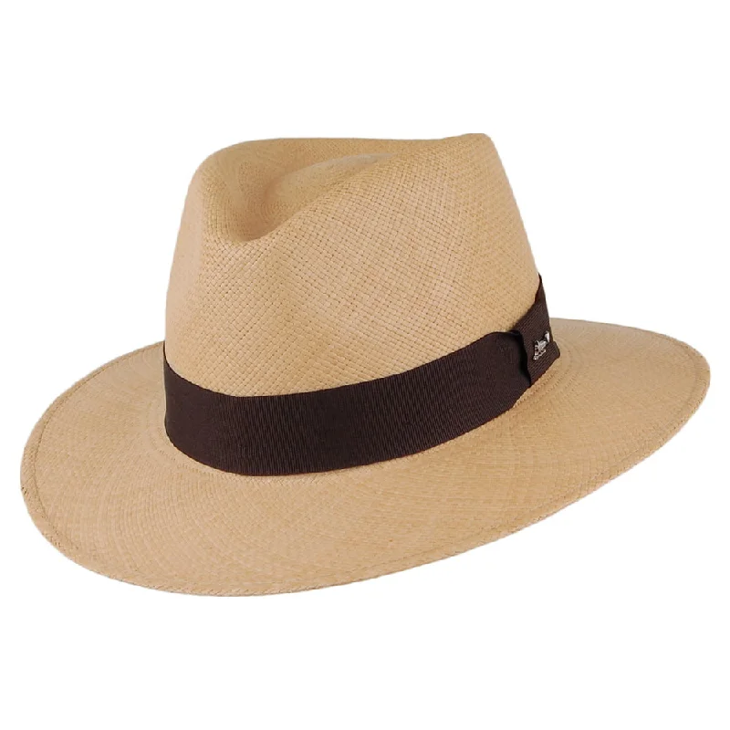 Whiteley Hats Hamilton Panama Fedora Hat - Caramel