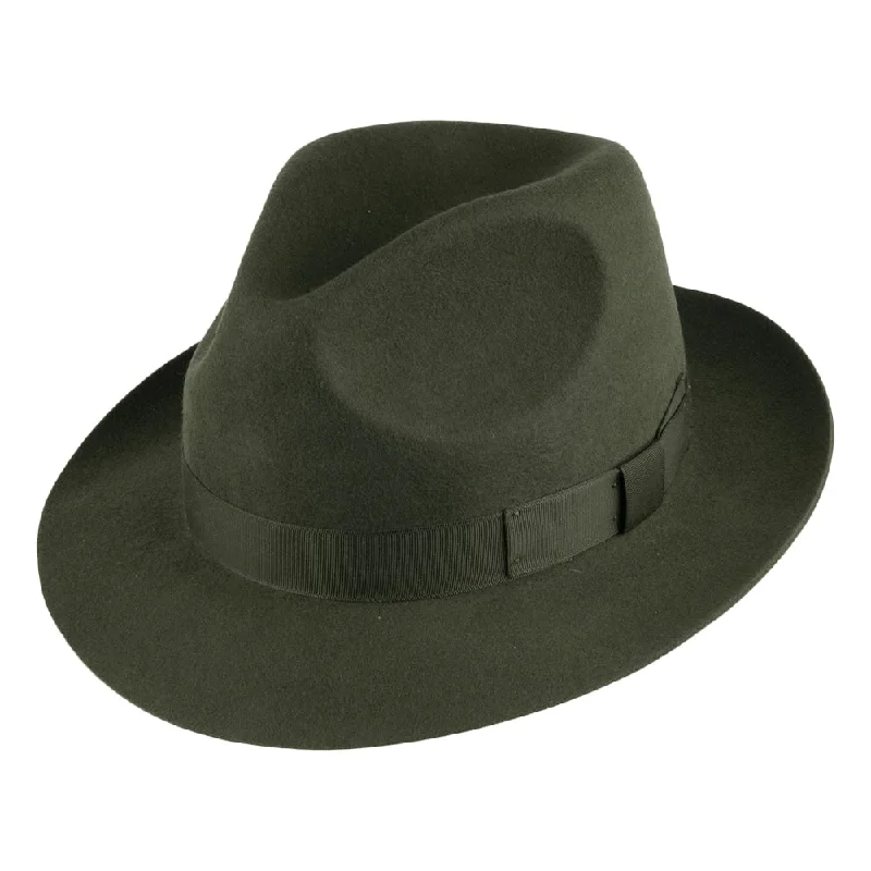 Denton Hats Goodwood Wool Felt Fedora - Sage