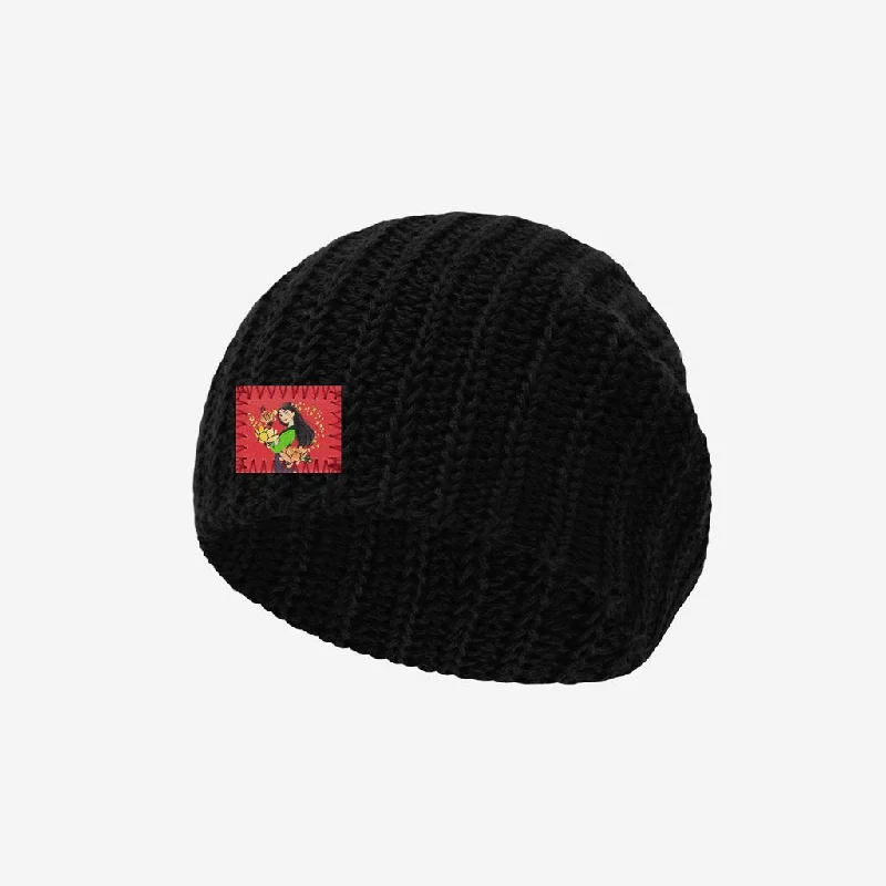 Mulan Black Baby Beanie