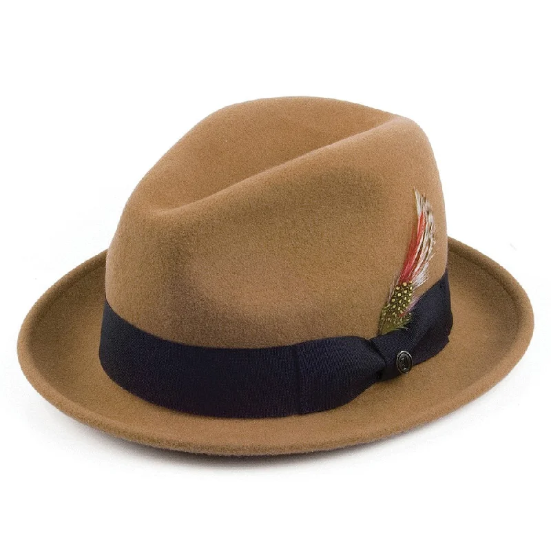 Jaxon & James Crushable Blues Trilby Hat - Pecan