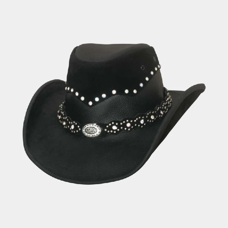 Bullhide Back in Black Leather Hat