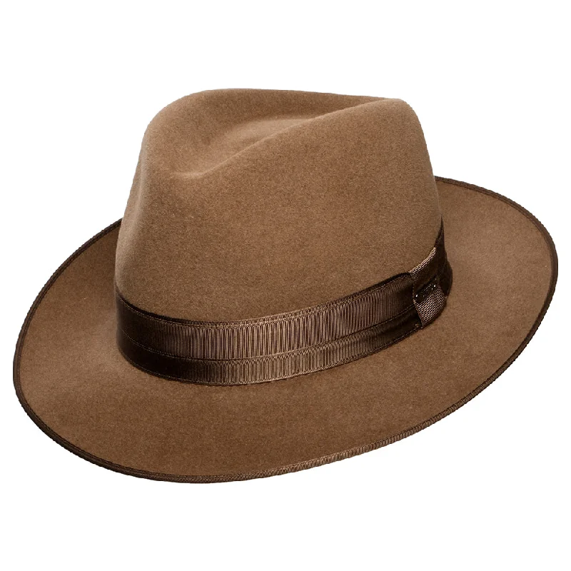 Stetson Hats Kenridge Fur Felt Fedora Hat - Light Brown