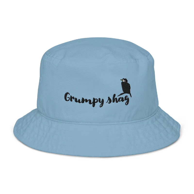 Grumpy shag Organic bucket hat