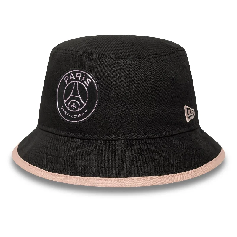 Paris Saint Germain Contrast Tape Black Bucket Hat