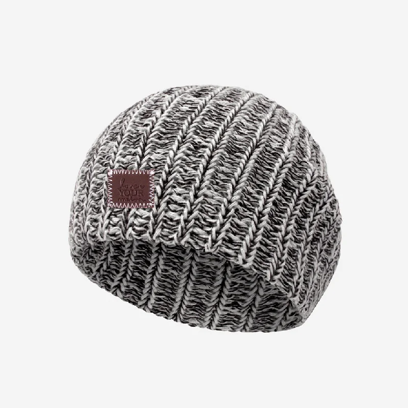 Toddler Black Speckled Beanie