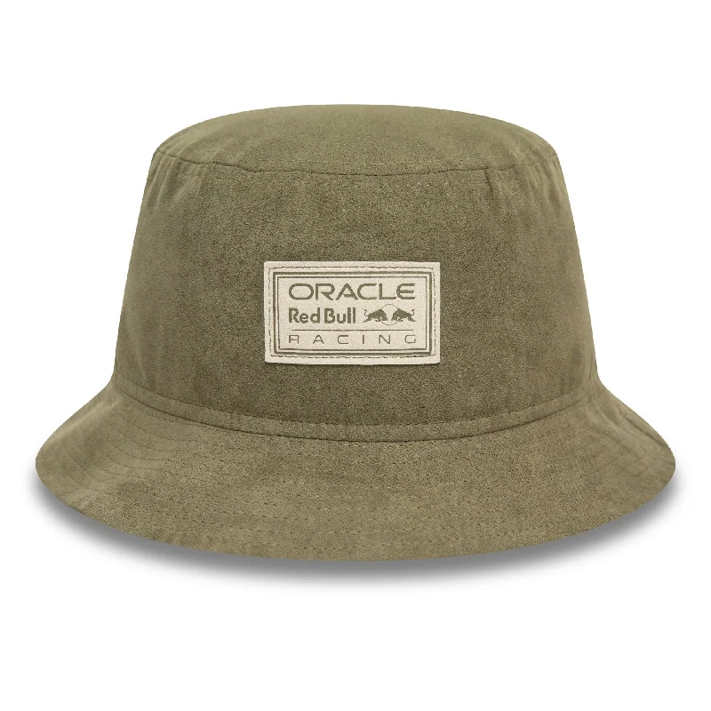 Red Bull Racing Faux Suede Green Bucket Hat