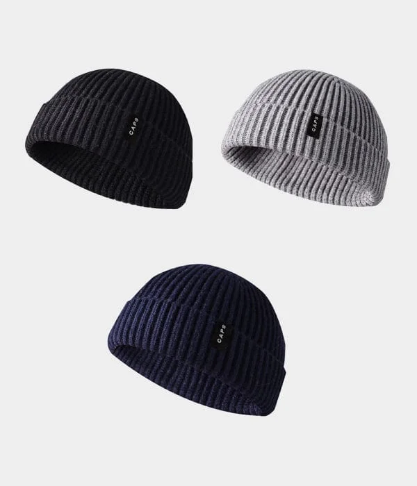 LOGO FISHERMAN BEANIE 3-PACK.