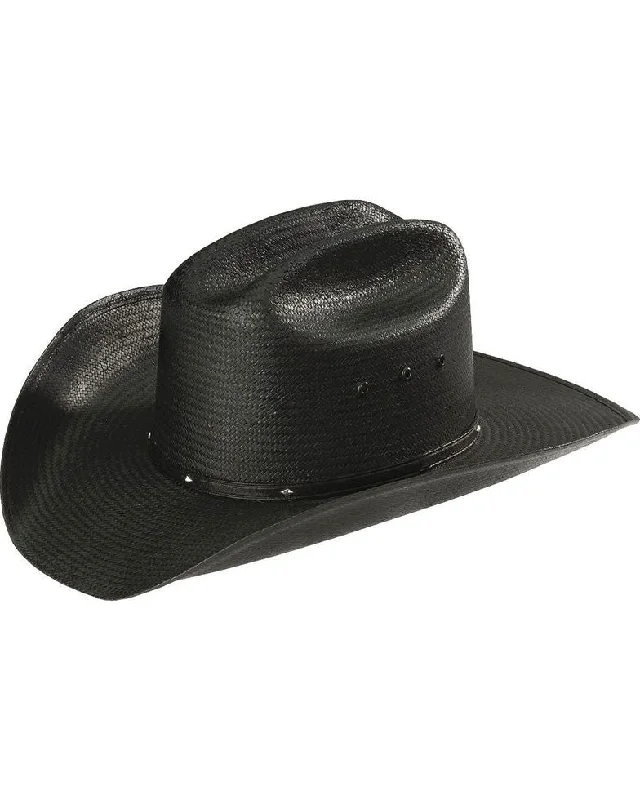 Stetson Stallion Bullock Black Shapeable Straw Cowboy Hat