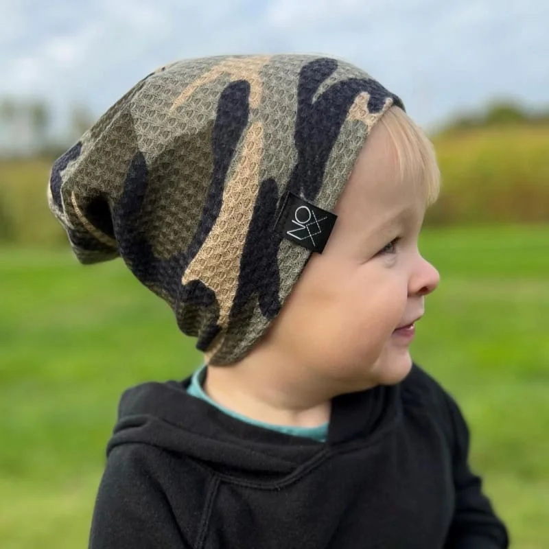 Camouflage |  Waffle Knit Beanie