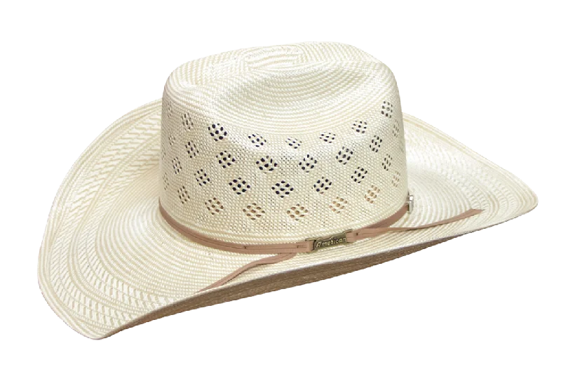 American Hat Co Vented Straw Cowboy Hat 7800