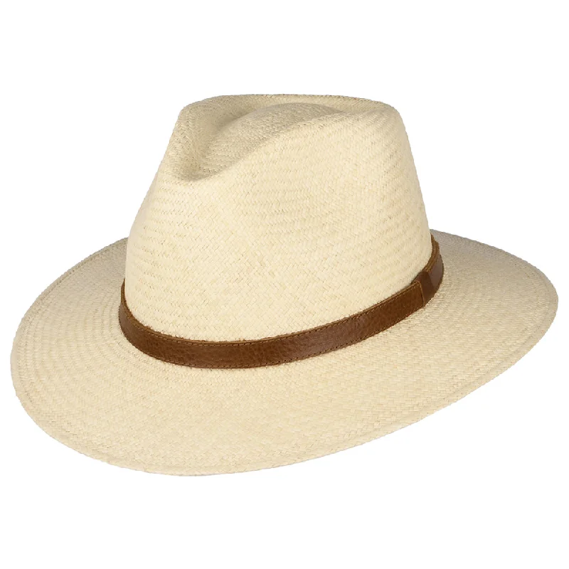 Failsworth Hats Panama Safari Fedora Hat - Natural