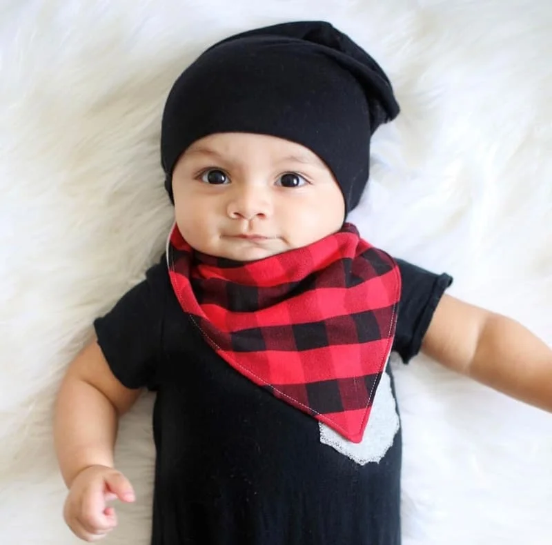 Black | Sweater Knit Beanie - Newborn