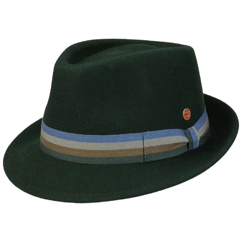 Four Colour Band Trilby Wool Hat by Mayser