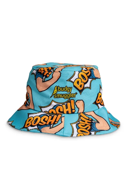 Bucket Hat in Big John Teal Bosh