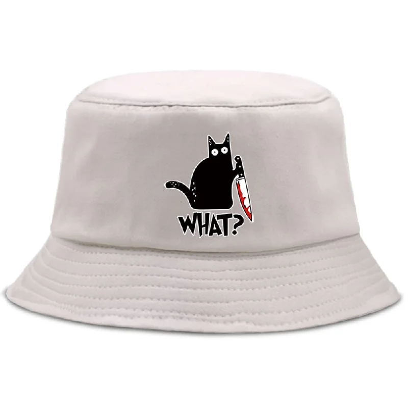 Black Cat & Knife Bucket Hat