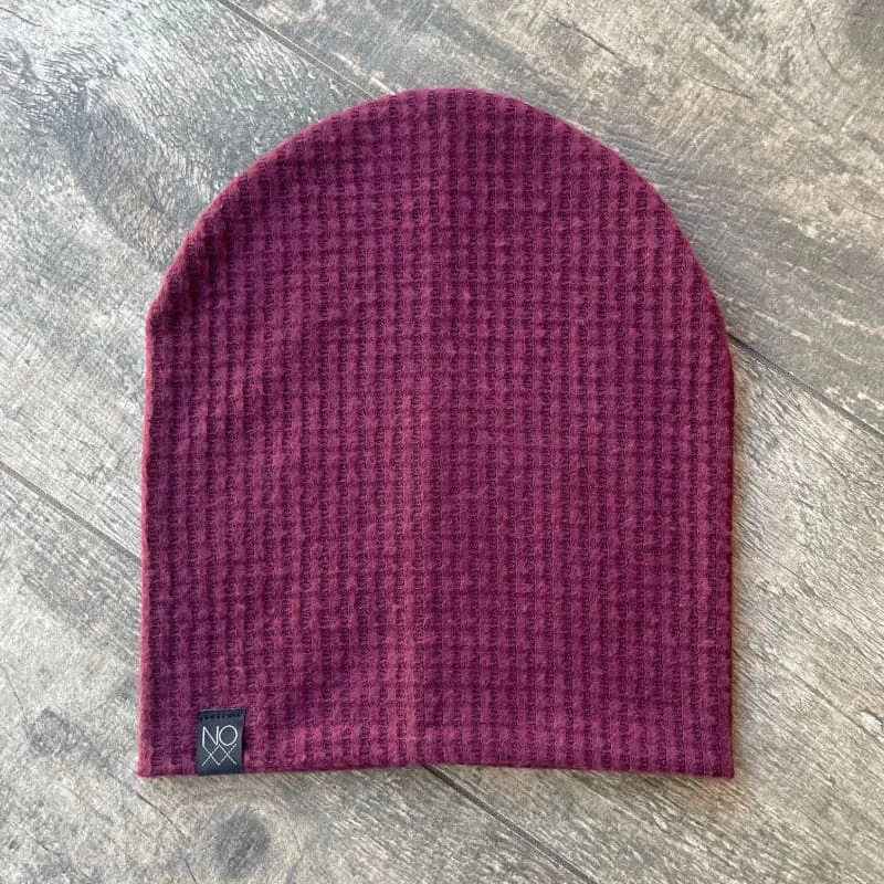 Maroon | Cozy Waffle Knit Beanie