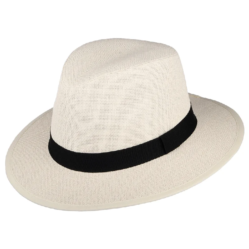 Failsworth Hats Toyo Straw Safari Fedora Hat - Natural