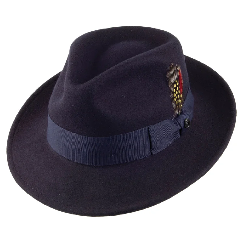 Jaxon & James Crushable C-Crown Fedora Navy Wholesale Pack