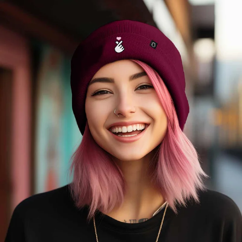 Dalix K Pop Heart Beanie