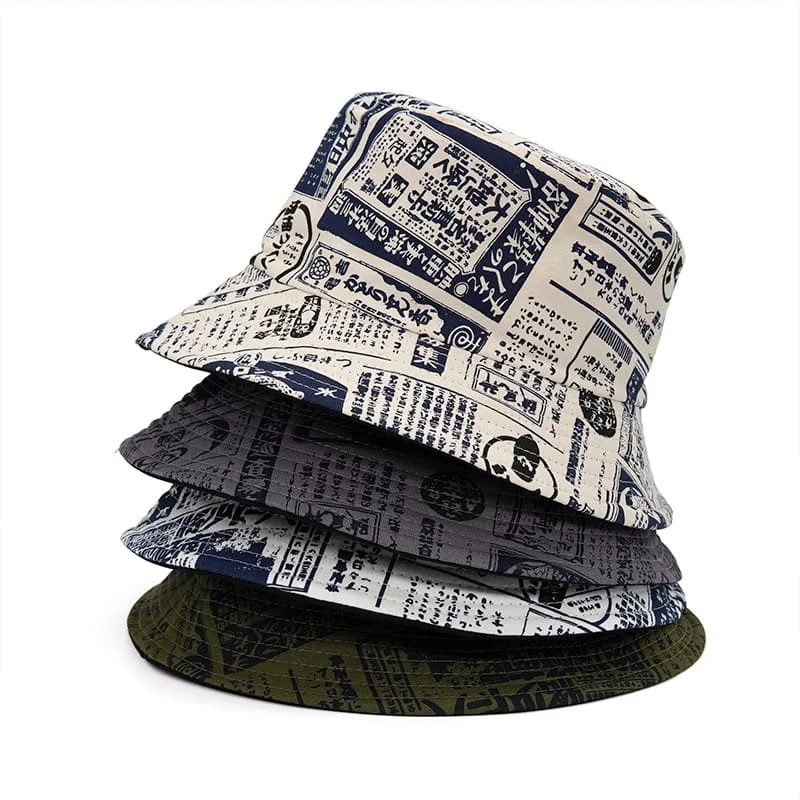 Japanese Newspaper Bucket Hat