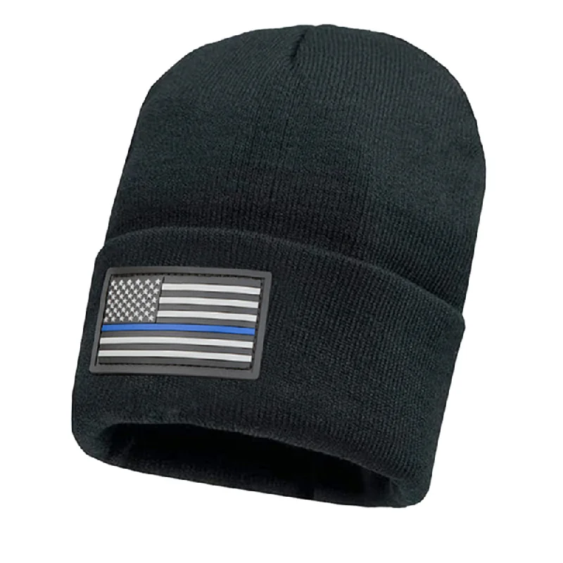 Classic Beanie | Thin Blue Line | Black PreOrder