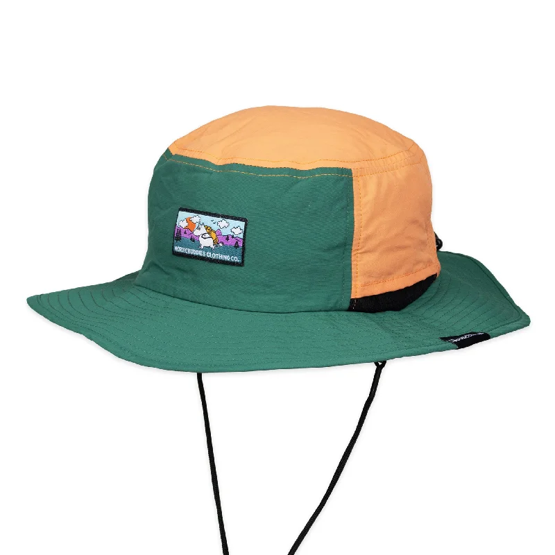 Moomintroll's  Adventure Brimmer Hat - Multicolor Dark Green