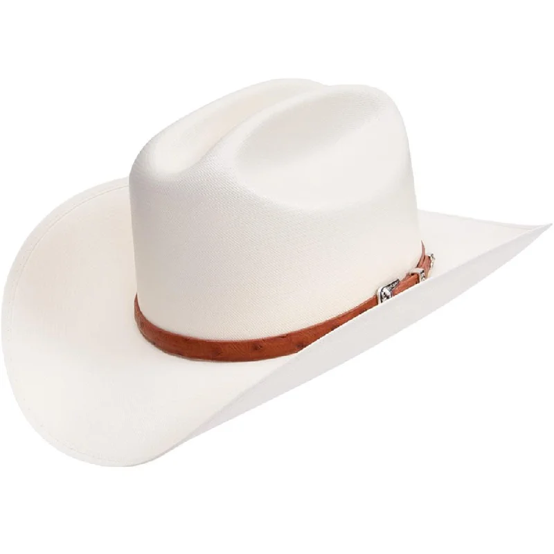 Cuernos Chuecos Sinaloa 500X Cowboy Hat Congac Ostrish Hatband