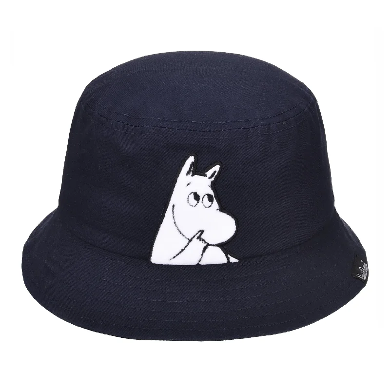 Moomintroll Wondering Kids Bucket Hat - Navy