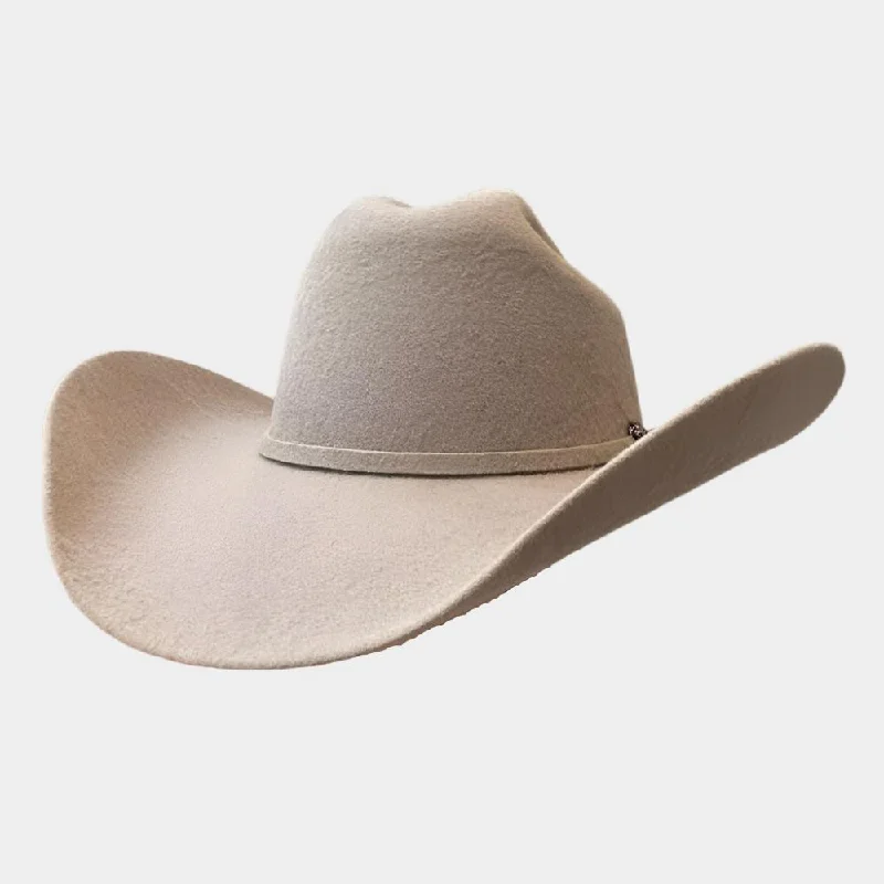 Modestone Wool Felt Beige Cowboy Hat