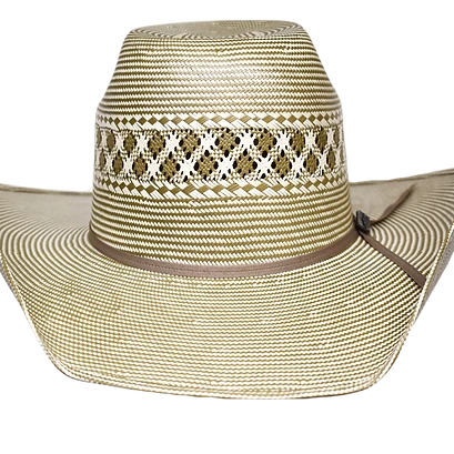 Lone Star Case Two-Tone Shantung Straw Cowboy Hat