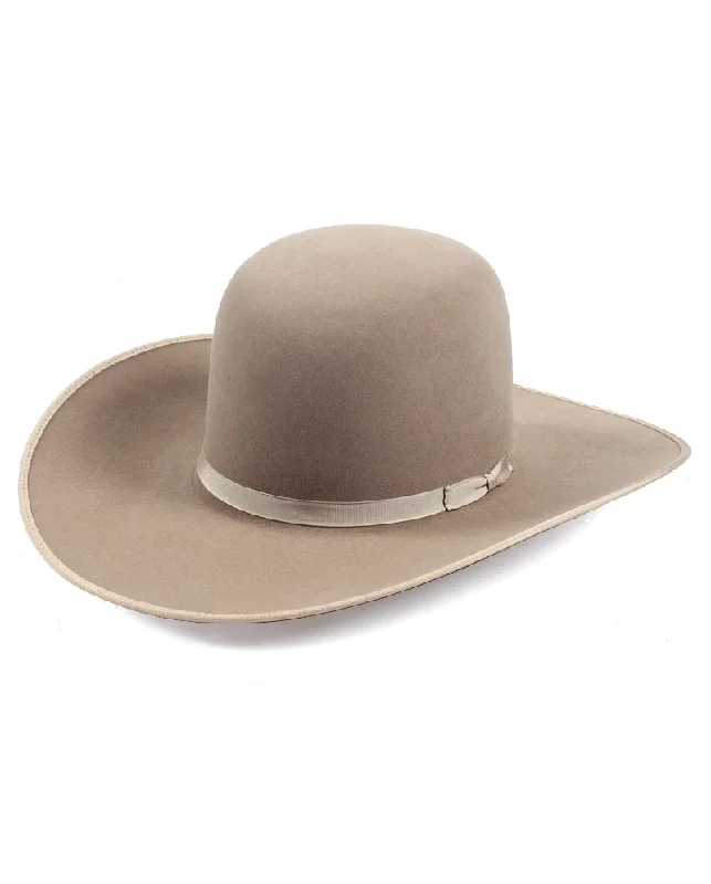 Rodeo King Open Crown Pecan Felt Hat/Bound/Unbound