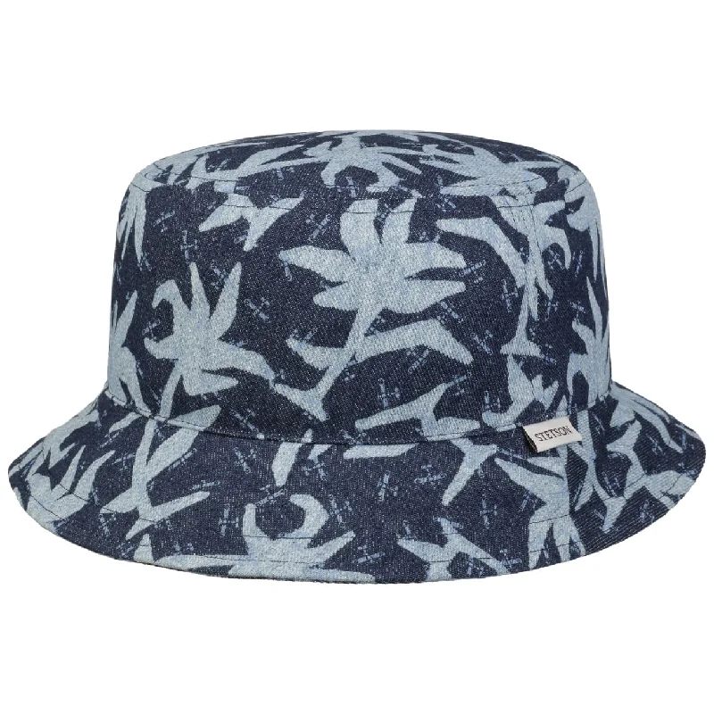 Denim Print Bucket Hat by Stetson