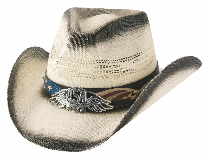 Bullhide Team USA - Straw Cowboy Hat