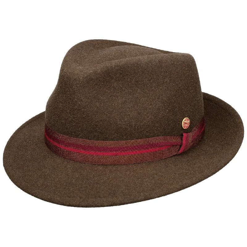 Maleo Stripes Trilby Wool Hat by Mayser