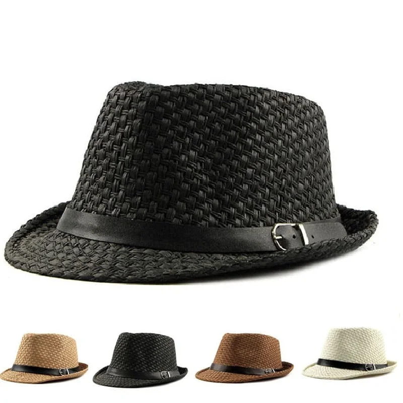 Ghelter Summer Straw Trilby Hat